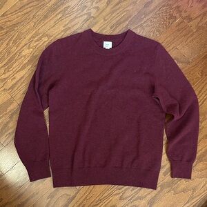 a new day Women's Burgundy Crewneck Sweater